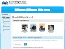 Tablet Screenshot of deerfieldhighschool.org